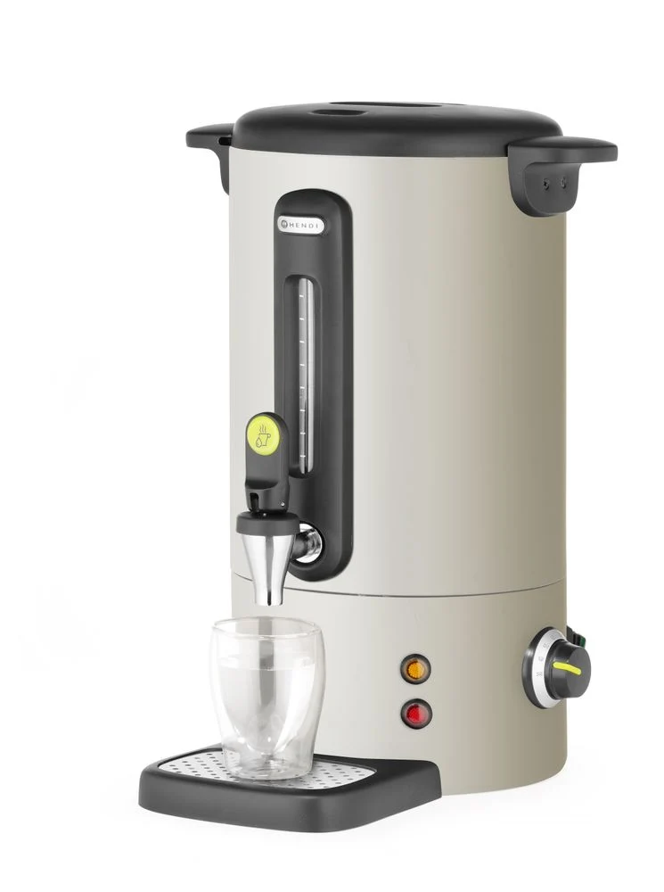 HENDI Heißgetränkespender UNIQ – designed by Robert Bronwasser – 9 l – Creme – 230 V / 950 W – 307 × 330 × 450 mm