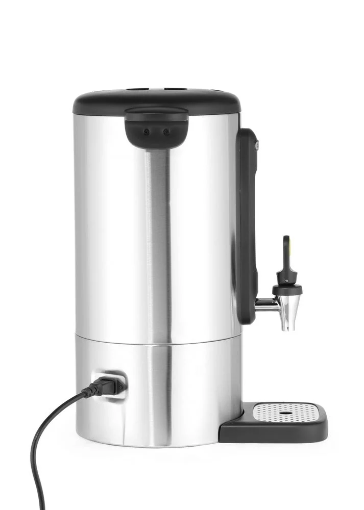 HENDI Heißgetränkespender UNIQ – designed by Robert Bronwasser – 9 l – Silber – 230 V / 950 W – 307 × 330 × 450 mm