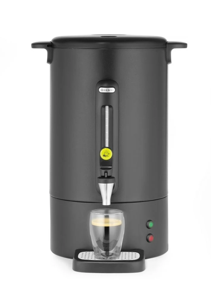 HENDI Perkolator UNIQ – designed by Robert Bronwasser – 14 l – Schwarz – 230 V / 1750 W – 357 × 380 × 502 mm