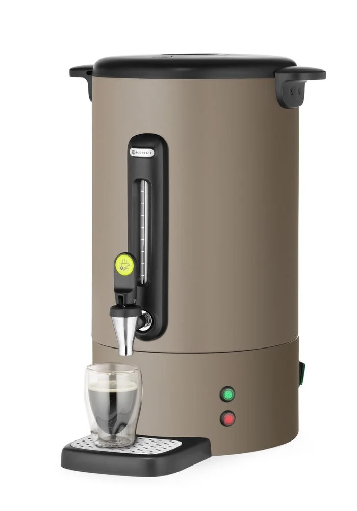 HENDI Perkolator UNIQ – designed by Robert Bronwasser – 14 l – Taupe – 230 V / 1750 W – 357 × 380 × 502 mm