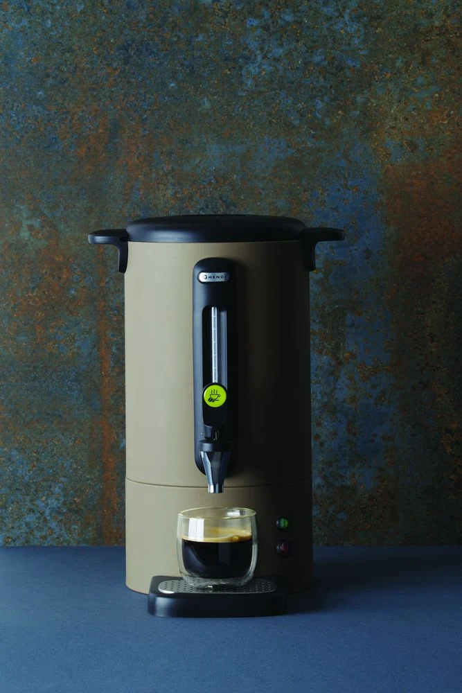 HENDI Perkolator UNIQ – designed by Robert Bronwasser – 7 l – Taupe – 230 V / 1050 W – 307 × 330 × 450 mm