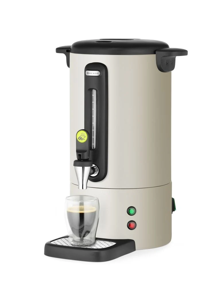 HENDI Perkolator UNIQ – designed by Robert Bronwasser – 7 l – Creme – 230 V / 1050 W – 307 × 330 × 450 mm