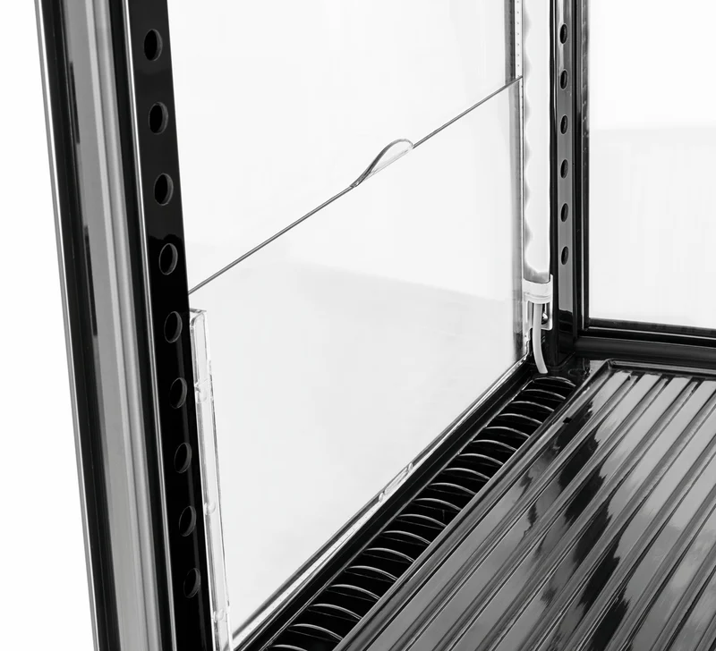 Bartscher Mini-Kühlvitrine 64L2T schwarz