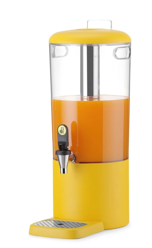 HENDI Saftspender UNIQ – designed by Robert Bronwasser – 8 l – Gelb – 318 × 216 × 532 mm