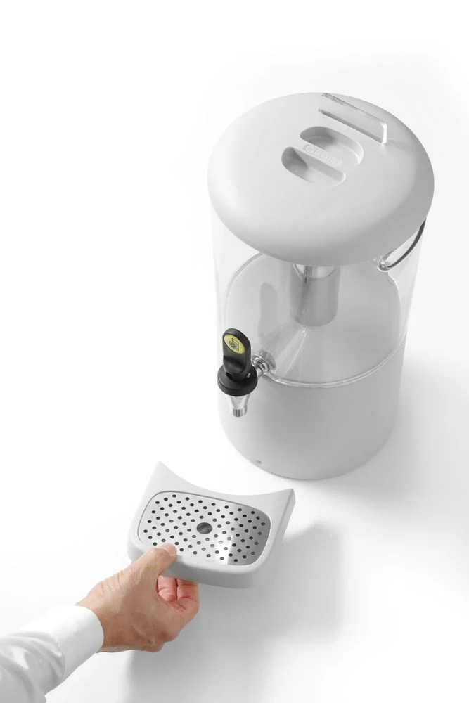 HENDI Saftspender UNIQ – designed by Robert Bronwasser – 8 l – Weiß – 318 × 216 × 532 mm