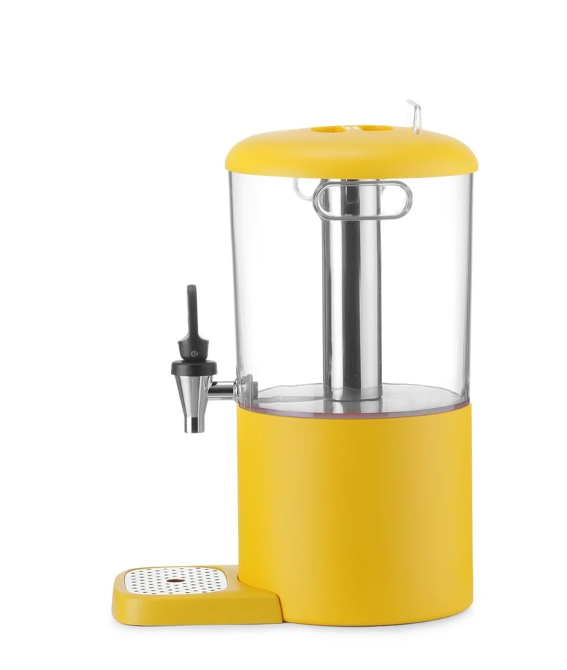 HENDI Saftspender UNIQ – designed by Robert Bronwasser – 4 l – Gelb – 315 × 211 × 431 mm