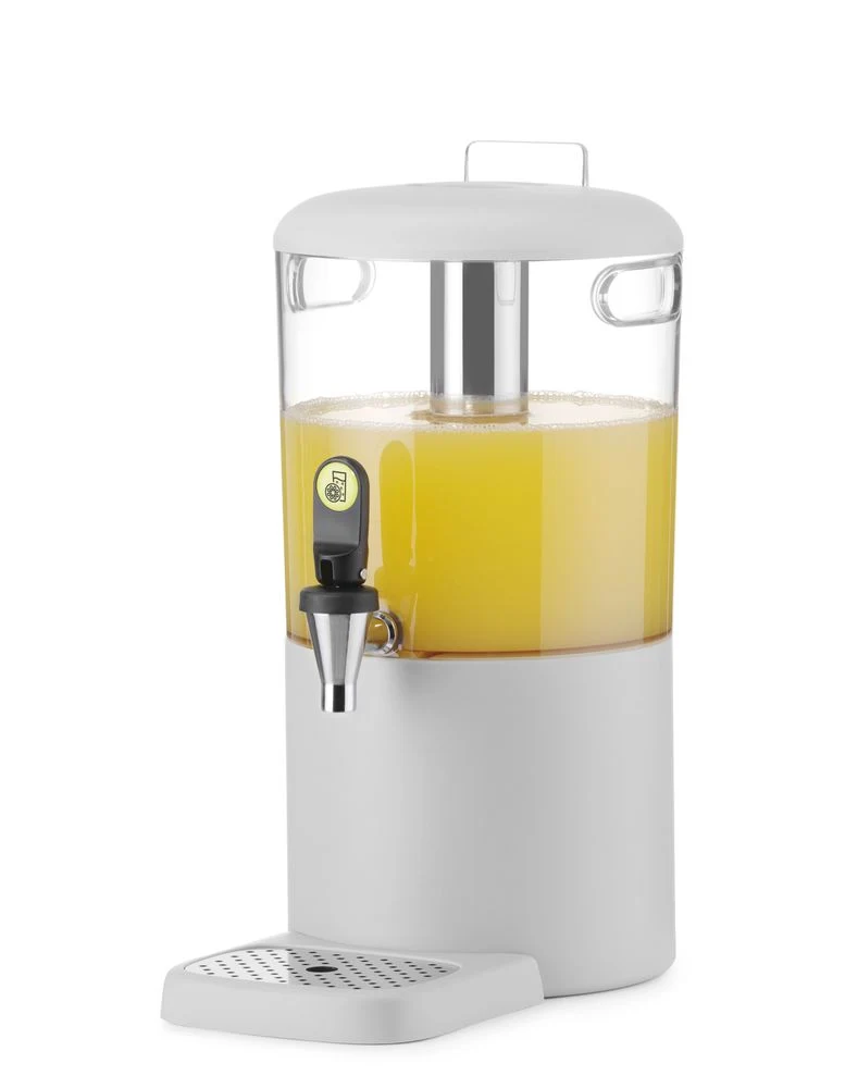 HENDI Saftspender UNIQ – designed by Robert Bronwasser – 4 l – Weiß – 315 × 211 × 431 mm
