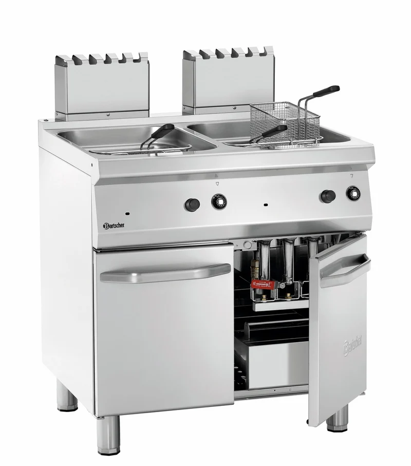 Bartscher Fritteuse Gas, 700, B800, 2x15L