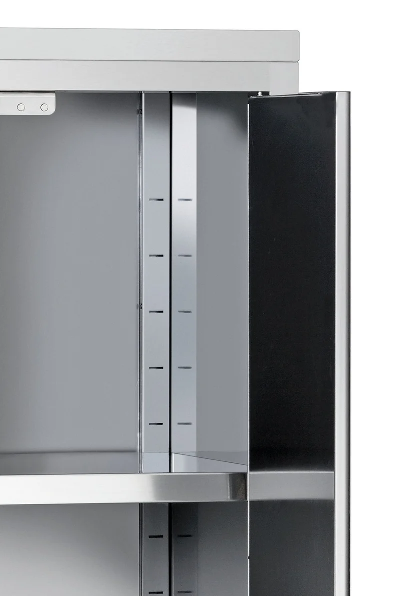 Bartscher Hochschrank 700, B1000, 2FT, CNS