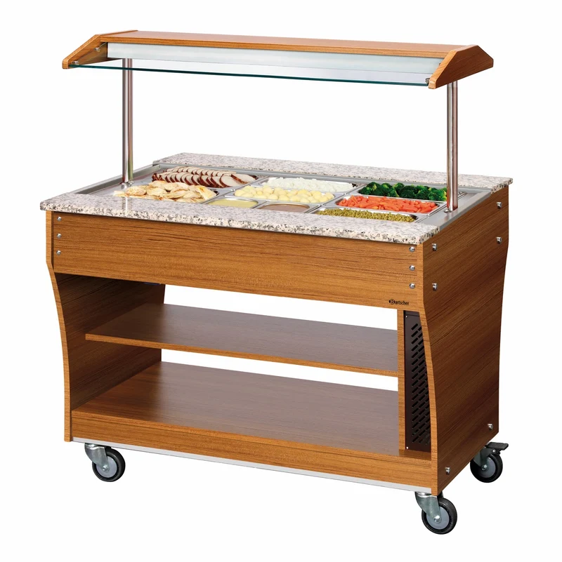 Bartscher Buffetwagen, warm, 3x 1/1GN