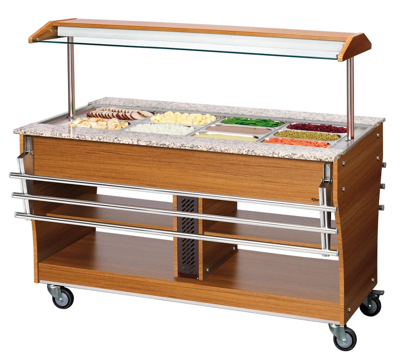 Bartscher Buffetwagen, warm, 4x 1/1GN