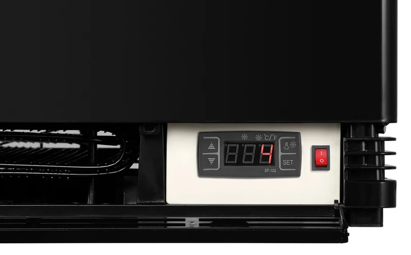 Bartscher Mini-Kühlvitrine 78L, schwarz