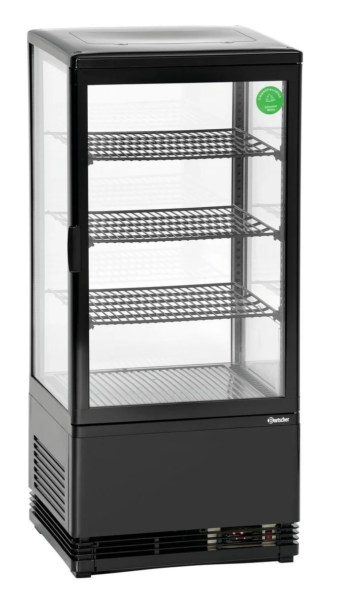 Bartscher Mini-Kühlvitrine 78L, schwarz
