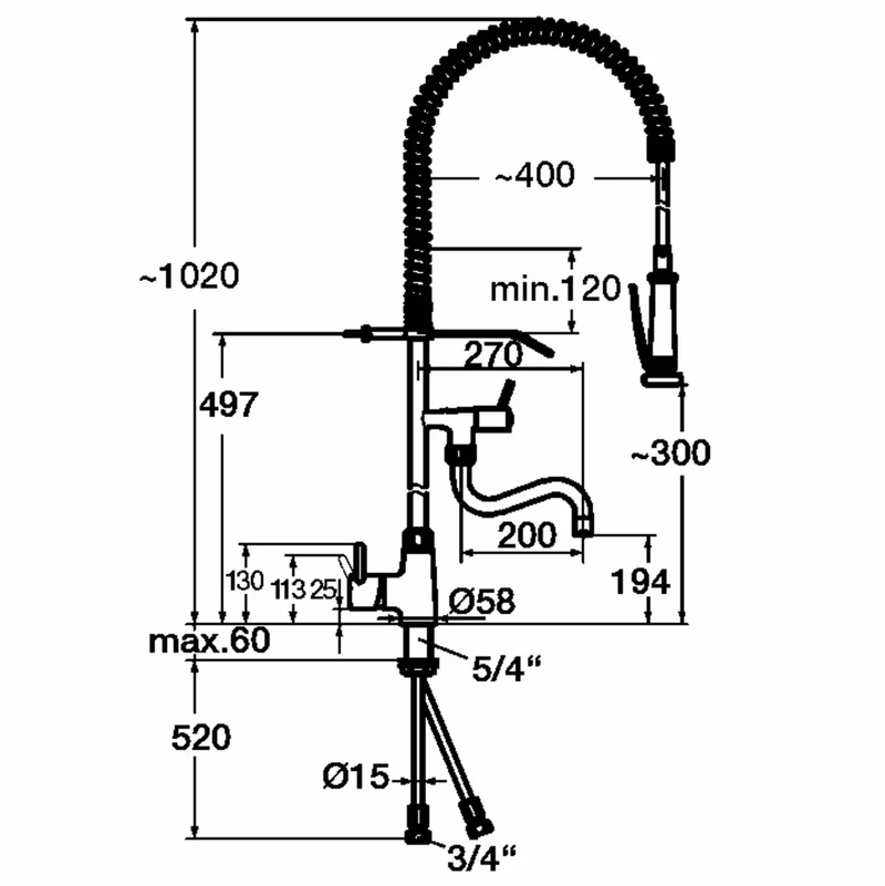 Bartscher Einhebelmischer 40L-1801B