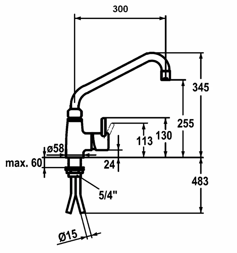 Bartscher Einhebelmischer 40L-3601B