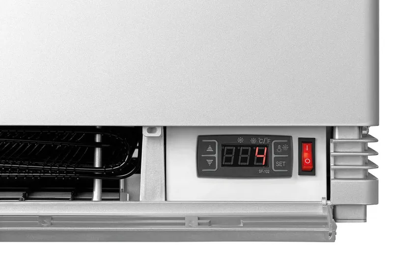 Bartscher Mini-Kühlvitrine 78L, silber