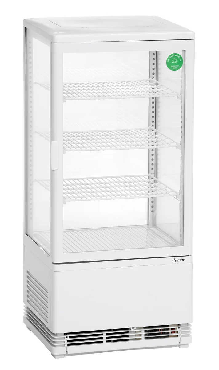 Bartscher Mini-Kühlvitrine 78L, weiß