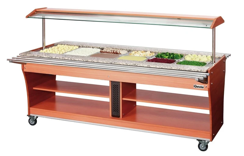 Bartscher Tablettrutsche, 1 Stück, 6x 1/1 GN