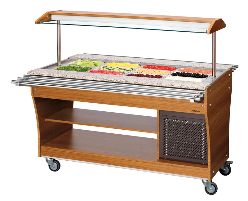 Bartscher Tablettrutsche, 1 Stück, 4x 1/1 GN