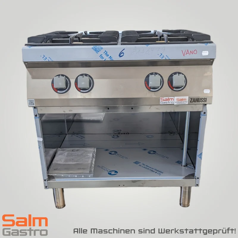 Zanussi Gasherd GH74FLUO 4 Flammen Professional Standard Erdgas