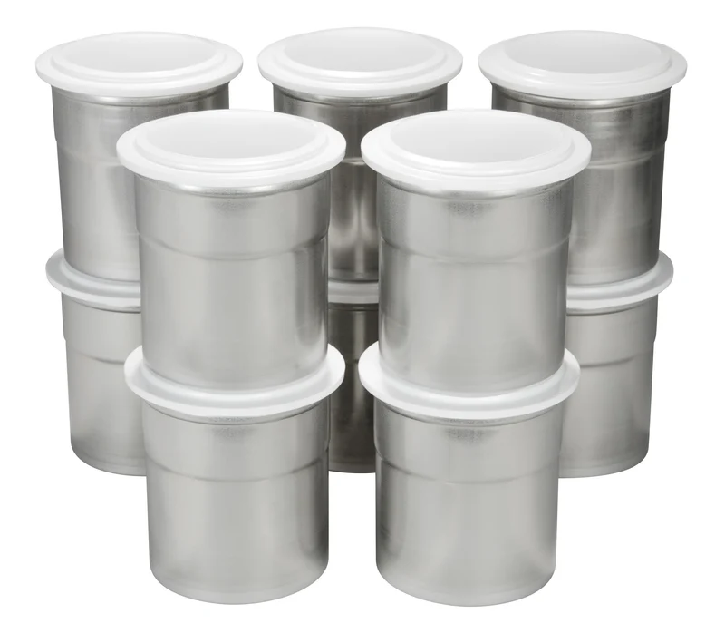 PacoJet 2 PLUS Profi Aktions-Set inkl. 10er Chromstahlbecher Set und Reinigungstabletten