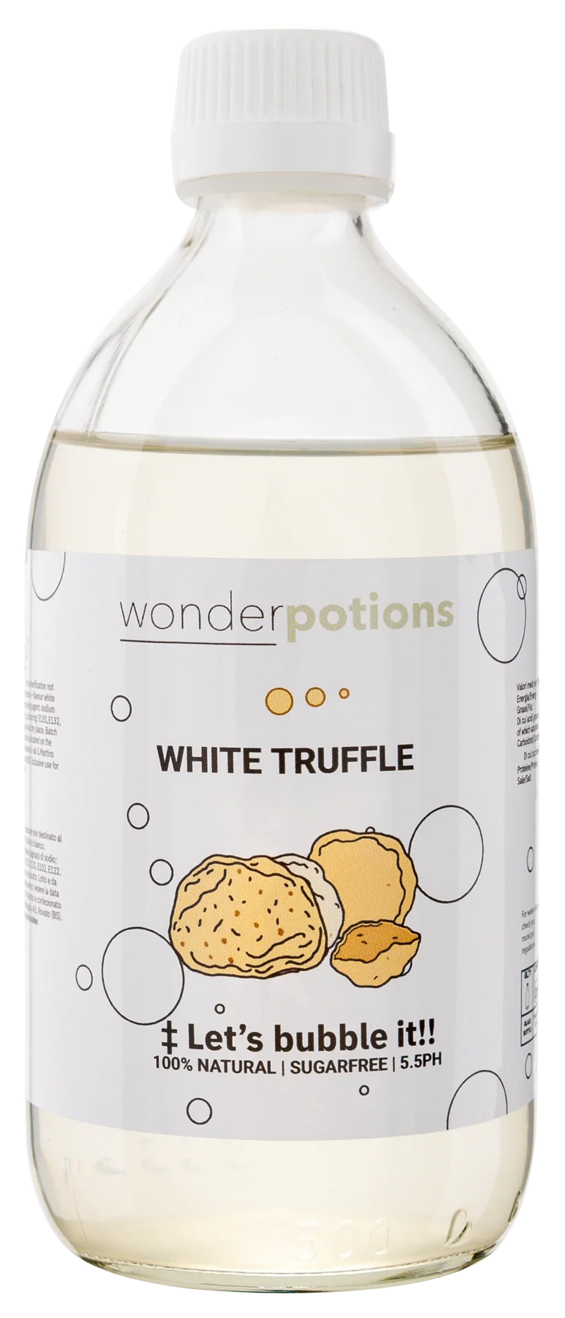 6x 500 ml Aroma Weißer Trüffel Wonderpotion für Wonder Bubbles Maschine Aromatisierte Flüssigkeit