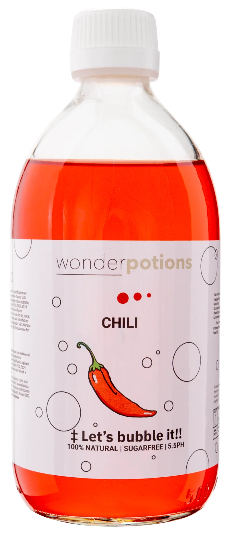 6x 500 ml Aroma Chili Wonderpotion für Wonder Bubbles Maschine Aromatisierte Flüssigkeit