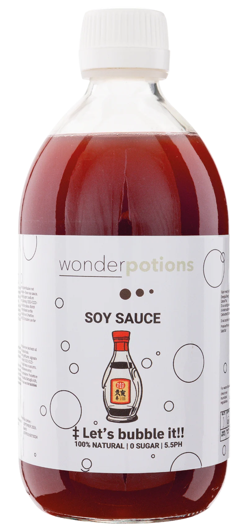 6x 500 ml Aroma Sojasauce Wonderpotion für Wonder Bubbles Maschine Aromatisierte Flüssigkeit