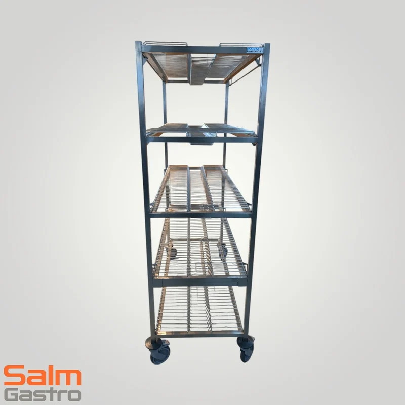 Tournus Wagen für GN Behälter CNS 4 Ebenen Abstand 325mm 38 Fächer pro Ebene