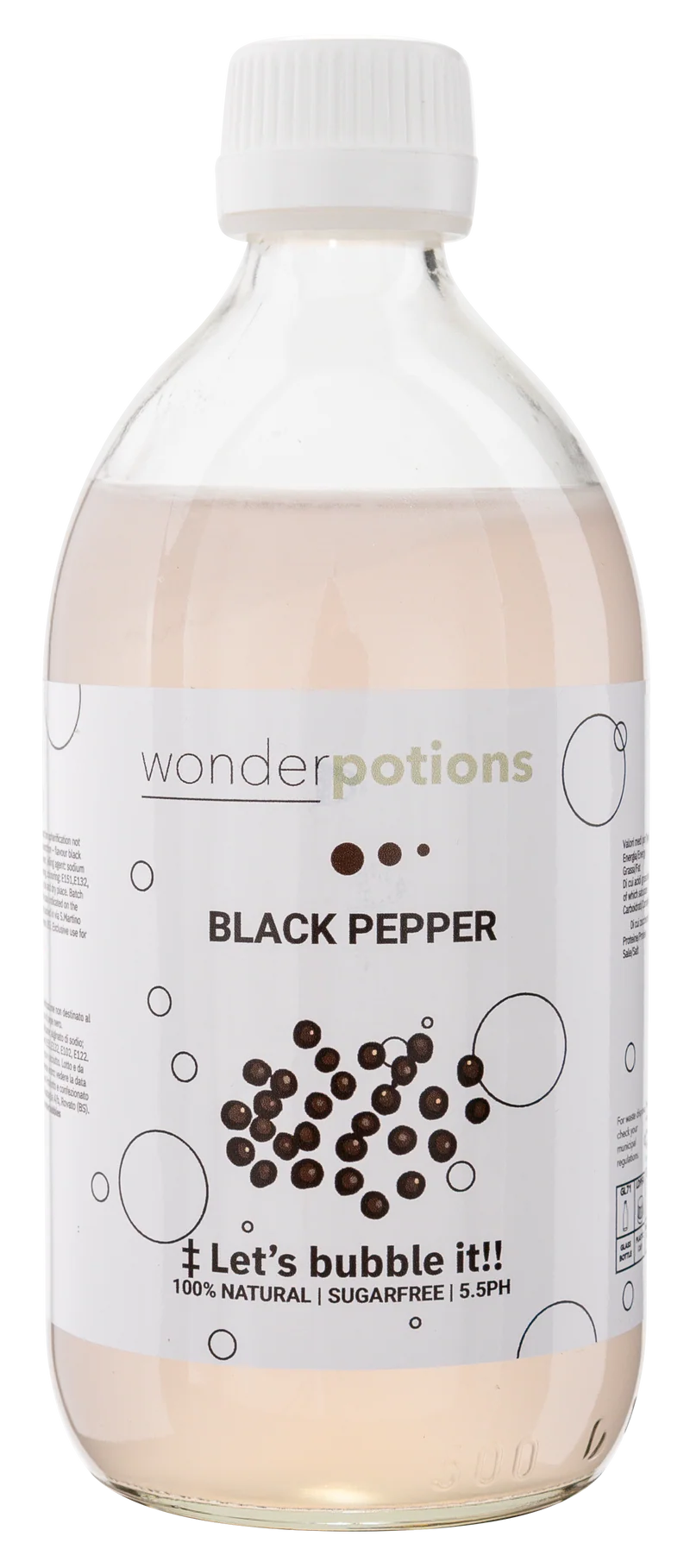 6x 500 ml Aroma Pfeffer Wonderpotion für Wonder Bubbles Maschine Aromatisierte Flüssigkeit