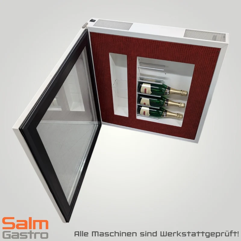 Weinkühlvitrine Quadro Vino N.52 780x780x155 LED-warmweiss 230V Ausstellungsgerät
