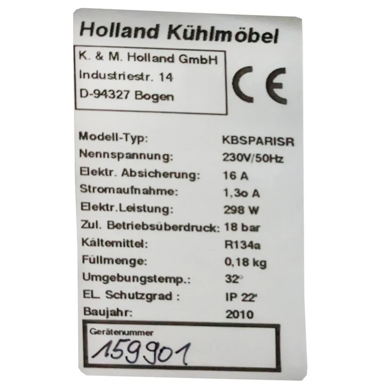 K.& M. Holland KBS Getränketheke Paris mit Schanktischabdeckung gebraucht