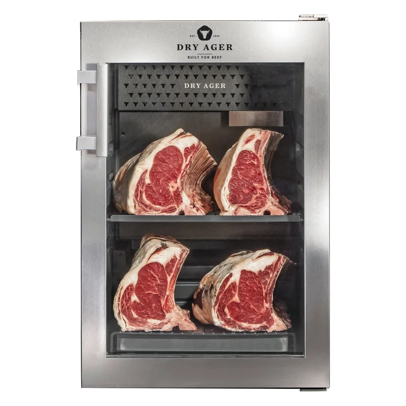 DRY AGER Fleischreifeschrank DX500 Premium S mit Smart Aging & LED Salzwandoptik Starter Set