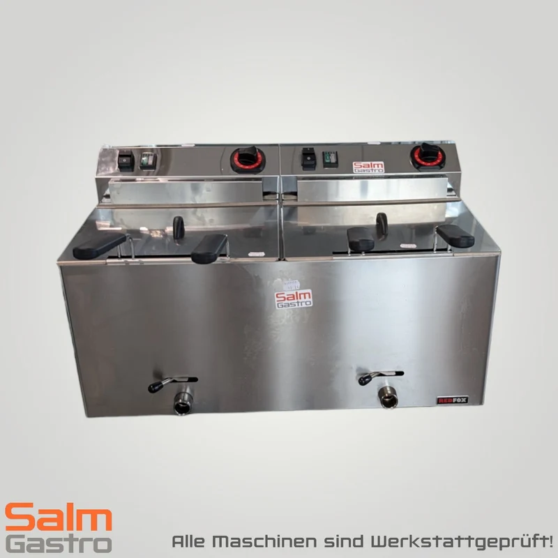 RM Gastro Fritteuse elektrisch doppelt FE 1010 TD 2x11L 400V Gebrauchtgerät