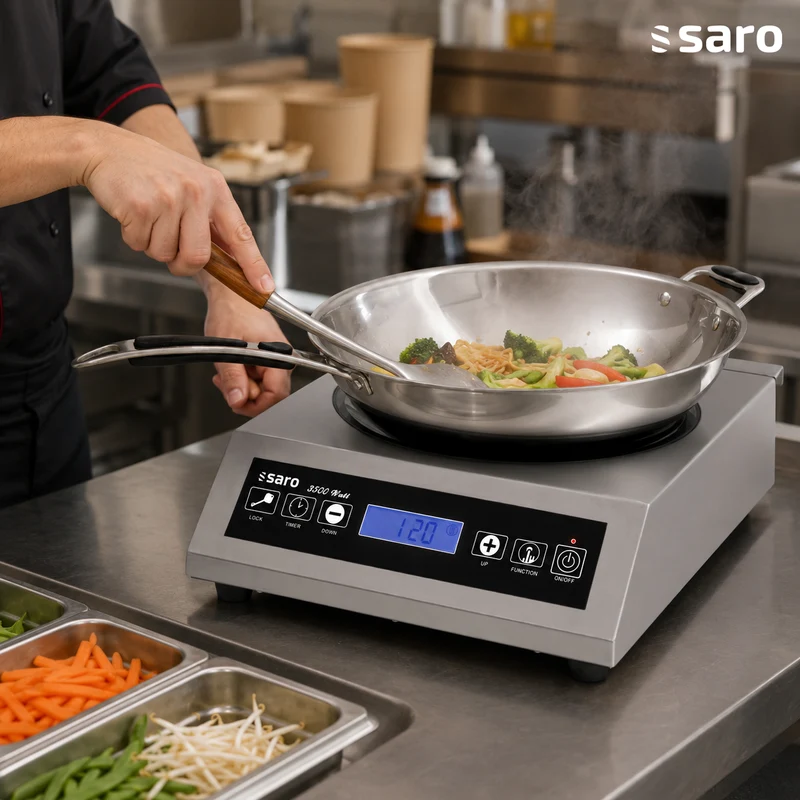 Saro Wok-Induktionskochfeld inkl. Wok Modell LOUISA