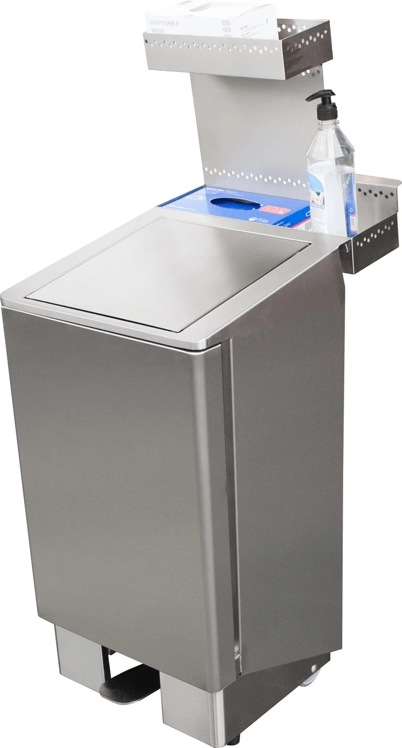 Saro Edelstahlmülleimer 60 Liter, Modell Apollo