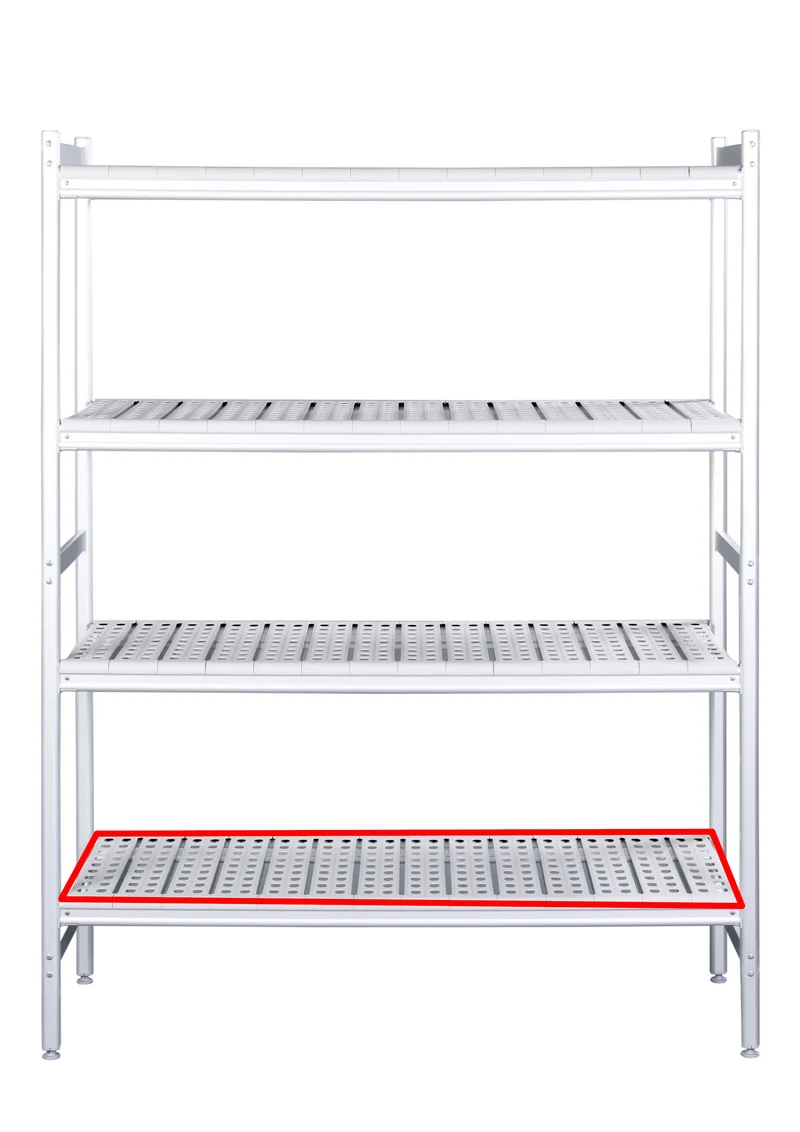 Saro Alu- Regalboden mit Kunstoffrosten 475x708mm