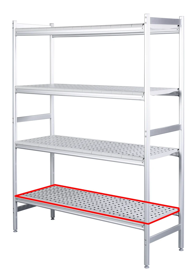 Saro Alu- Regalboden mit Kunstoffrosten 475x708mm