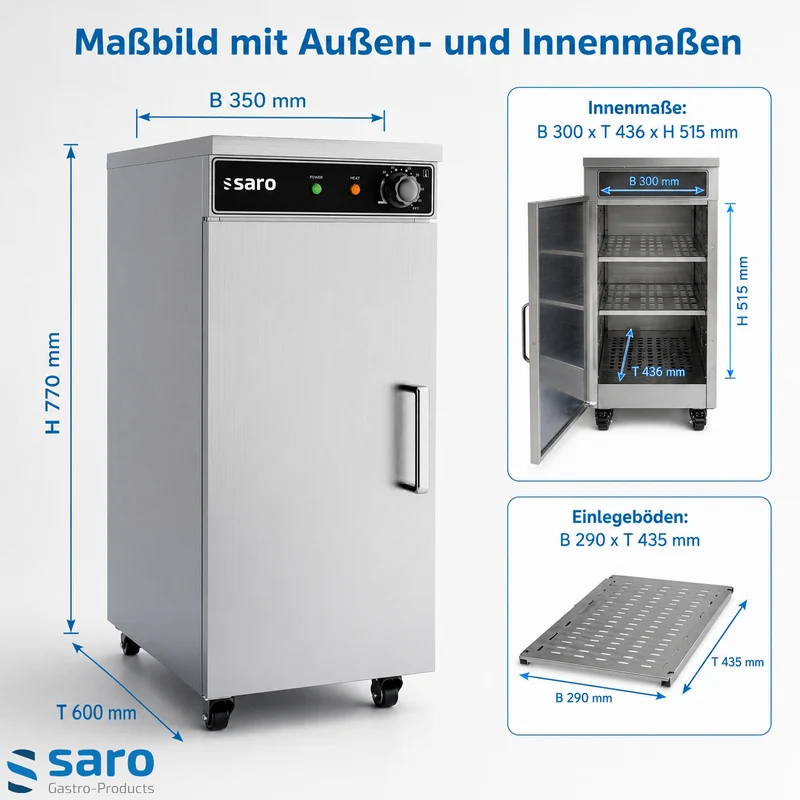 Saro Tellerwärmeschrank Modell TW 60