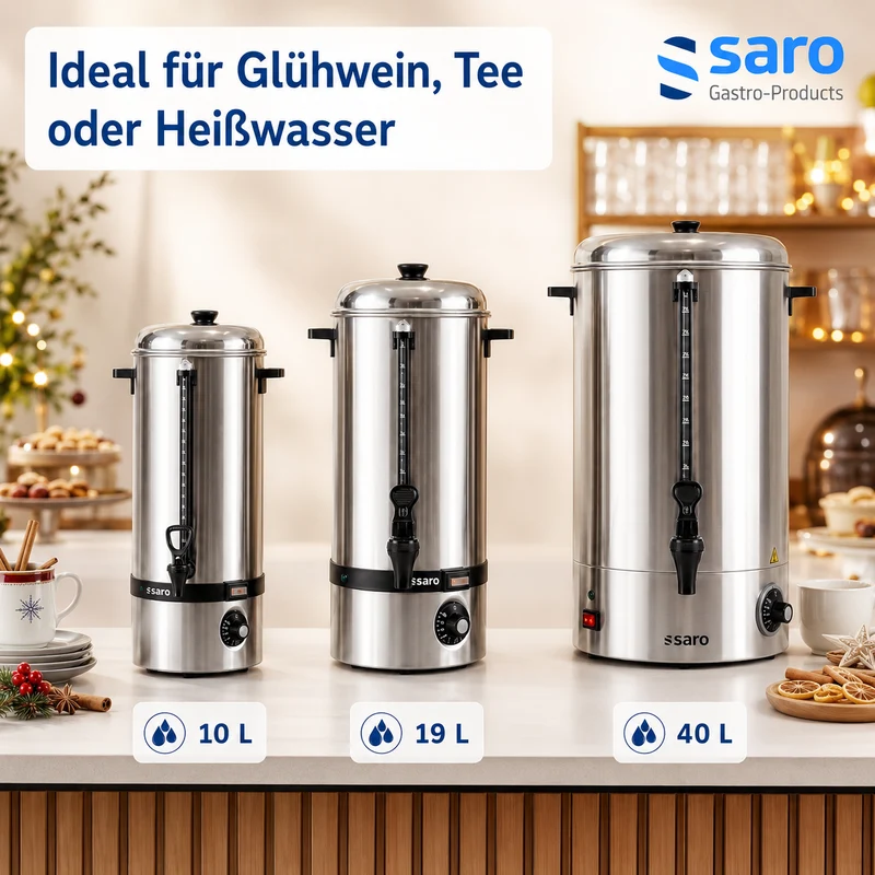 Saro Glühweinkocher / Heißwasserspender Modell HOT DRINK MAXI