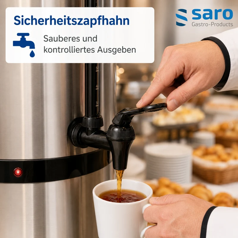 Saro Glühweinkocher / Heißwasserspender Modell HOT DRINK MAXI