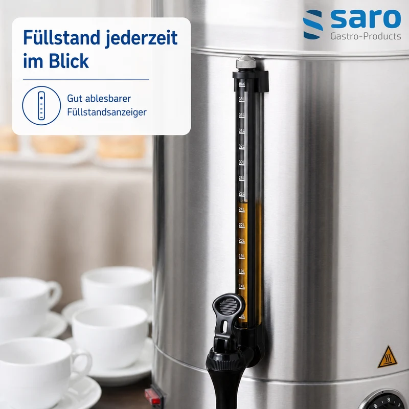 Saro Glühweinkocher / Heißwasserspender Modell HOT DRINK MAXI