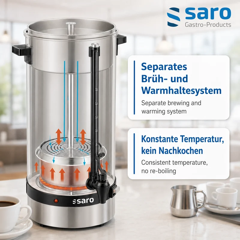 Saro Kaffeemaschine mit Rundfilter Modell MICA 6010