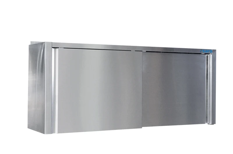 Saro Edelstahlhängeschrank - 400 mm Tiefe, Breite 1400mm