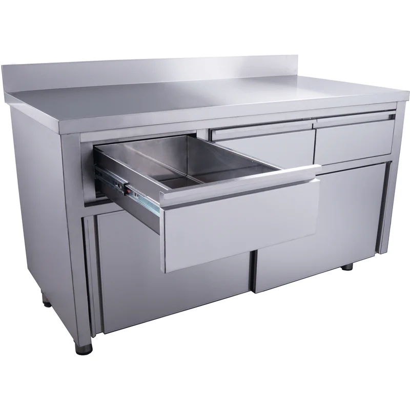 Saro Schiebetürenschrank mit 3 Schubladen und Aufkantung, 1600X700mm