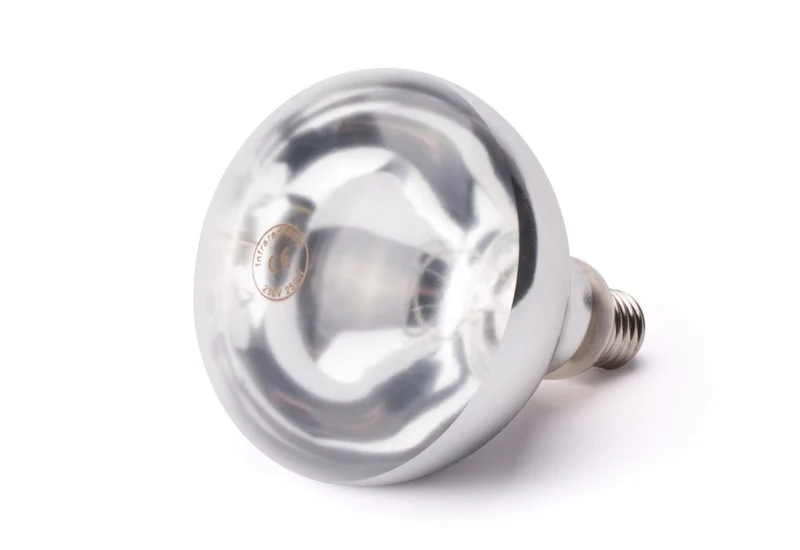HENDI Infrarot-Wärmelampe – Weiß – 230 V / 250 W – Ø 125 × H 170 mm