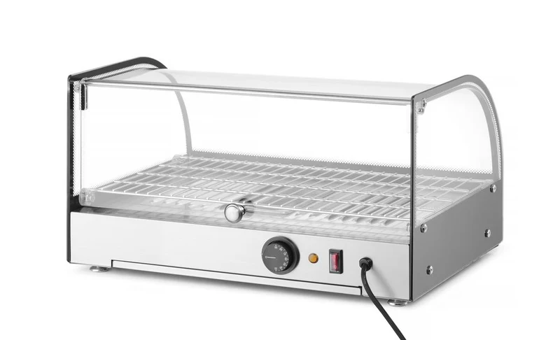 HENDI Beheiztes Thekendisplay – einzeln – Schwarz – 230 V / 800 W – 554 × 376 × 311 mm