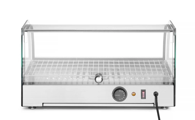 HENDI Beheiztes Thekendisplay – einzeln – Schwarz – 230 V / 800 W – 554 × 376 × 311 mm