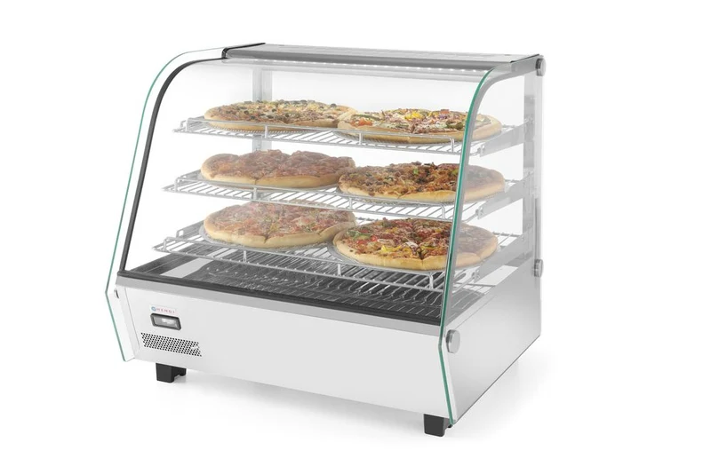 HENDI Beheiztes Thekendisplay – 120 Liter – 230 V / 1100 W – 685 × 575 × 680 mm