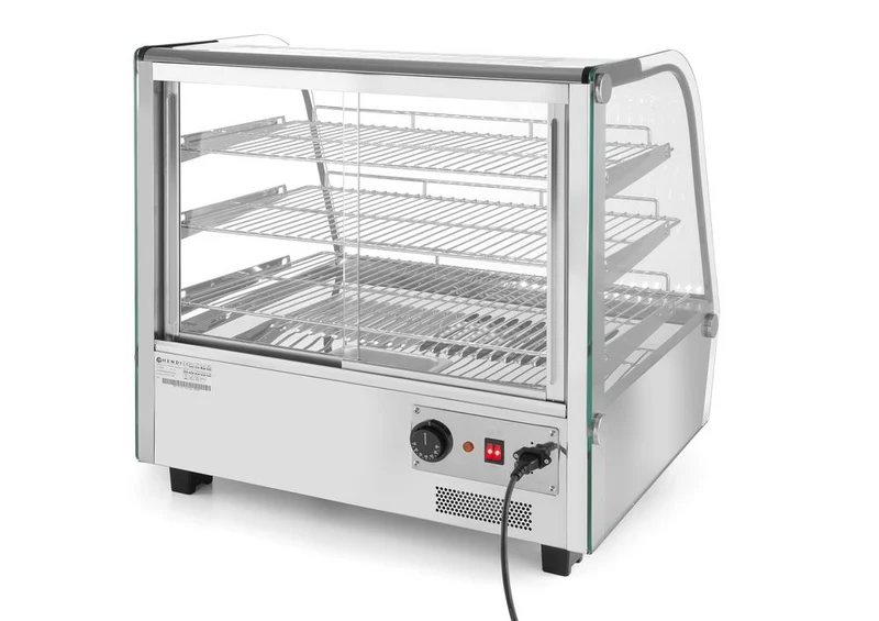 HENDI Beheiztes Thekendisplay – 120 Liter – 230 V / 1100 W – 685 × 575 × 680 mm